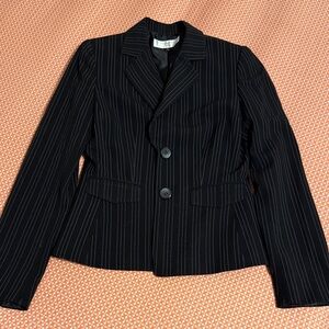 Tahari ASL Black Striped Blazer
